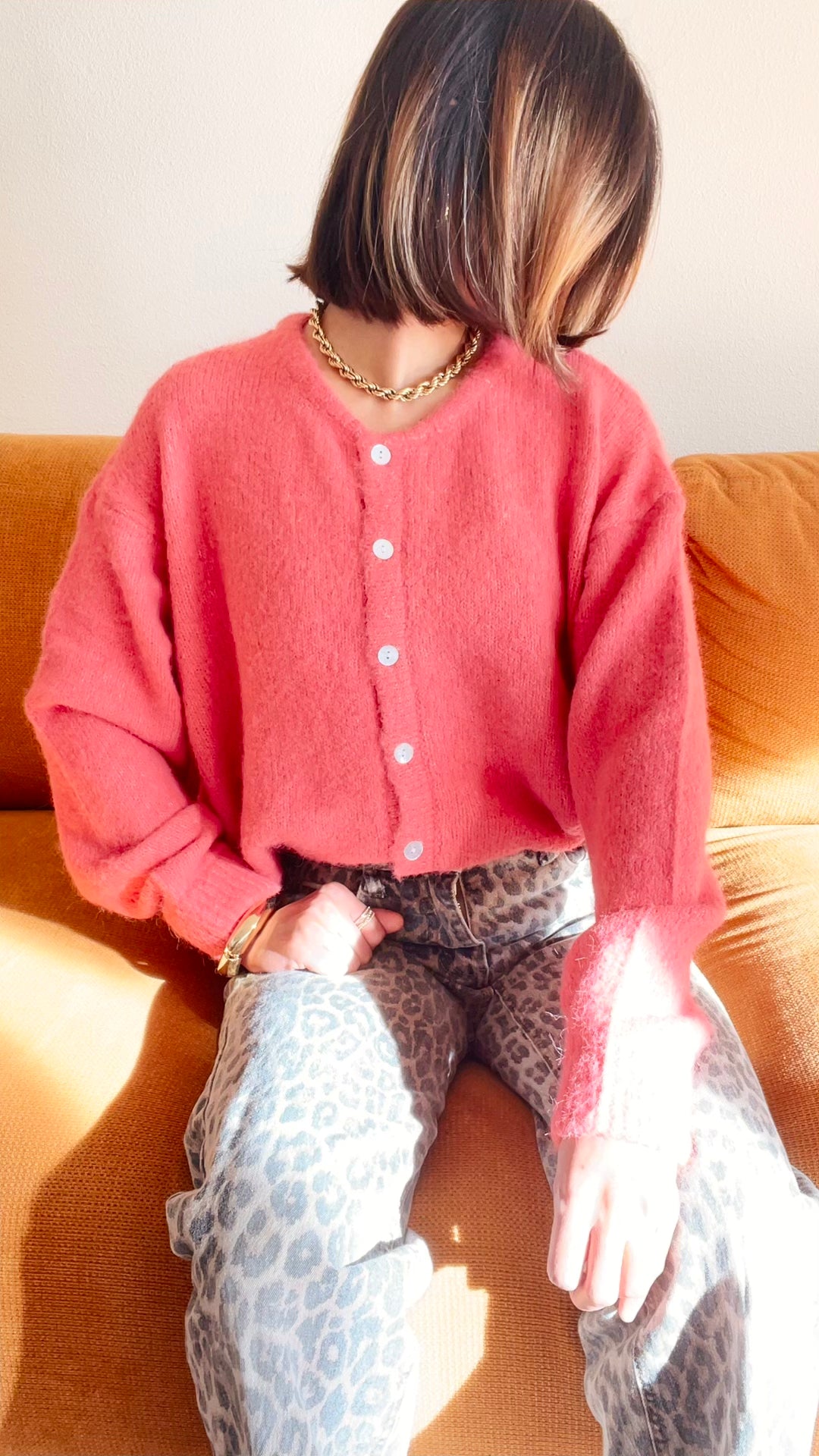 Gilet LILI - Framboise