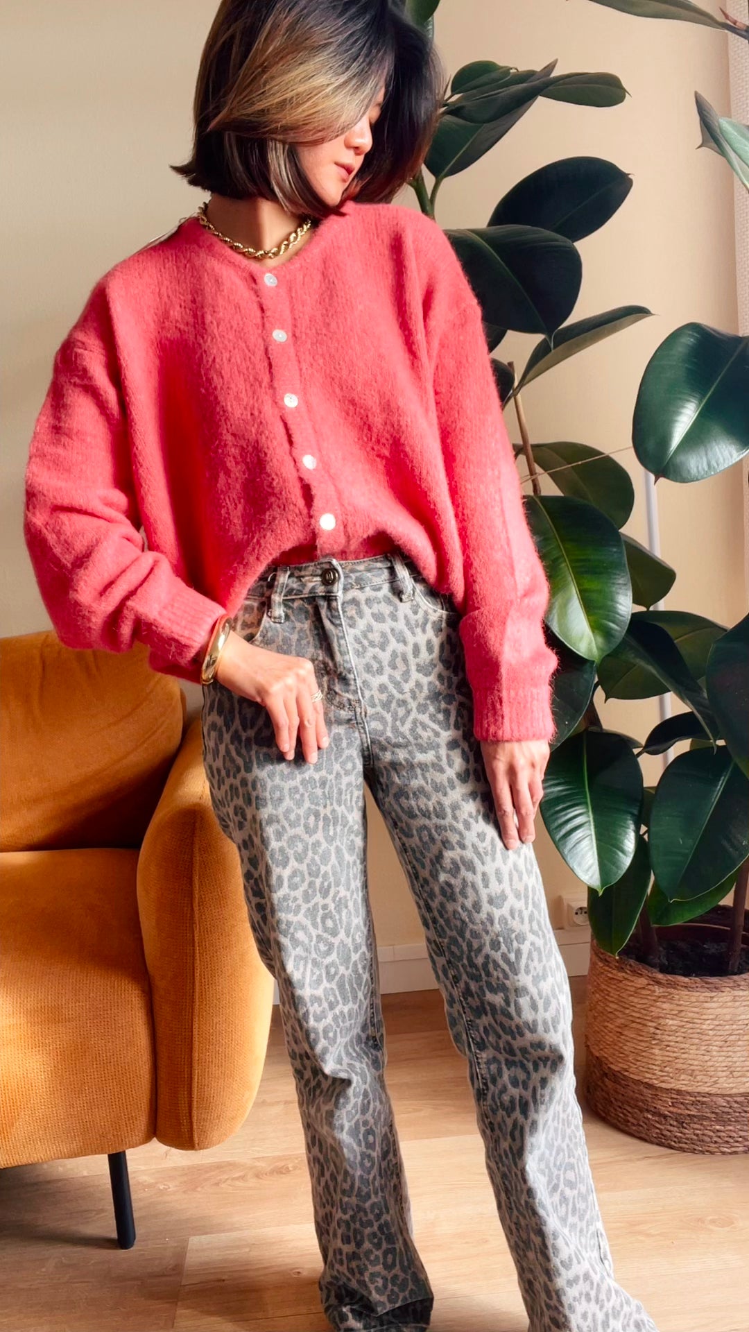 Gilet LILI - Framboise